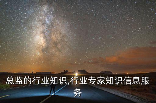 信息总监的行业知识,行业专家知识信息服务