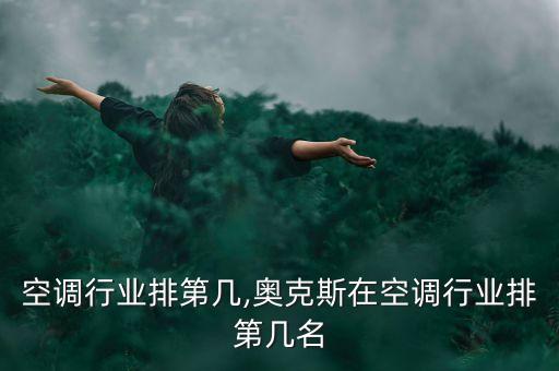 空调行业排第几,奥克斯在空调行业排第几名