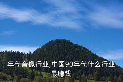 年代音像行业,中国90年代什么行业最赚钱