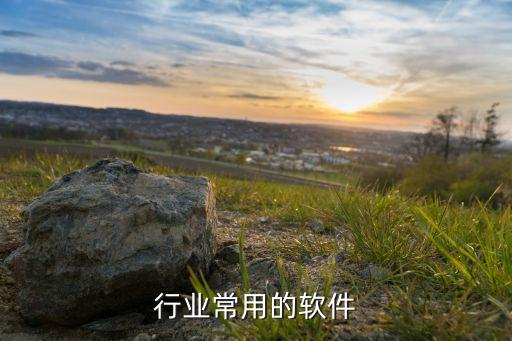 行业常用的软件