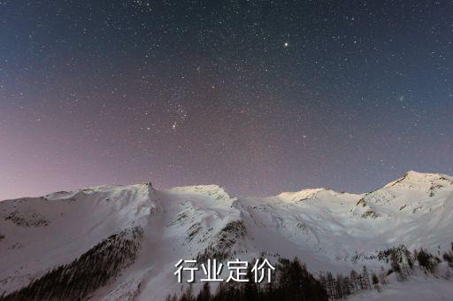 行业定价