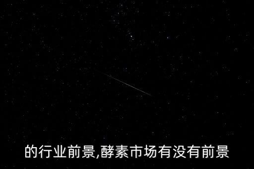 的行业前景,酵素市场有没有前景