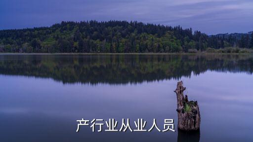 产行业从业人员
