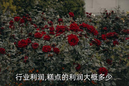 糕点行业利润,糕点的利润大概多少
