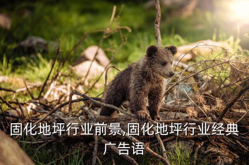 工业固化地坪行业前景,固化地坪行业经典广告语