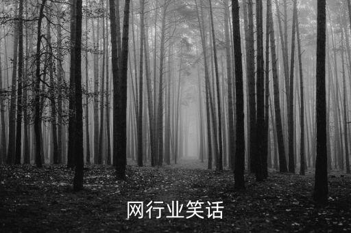 网行业笑话