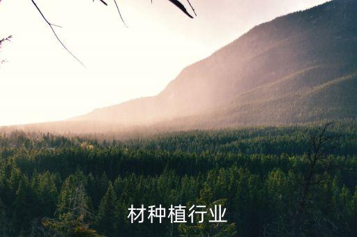 中药材种植行业
