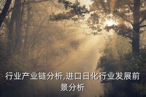 行业产业链分析,进口日化行业发展前景分析