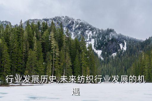 行业发展历史,未来纺织行业发展的机遇