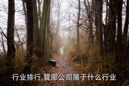 管廊行业排行,管廊公司属于什么行业