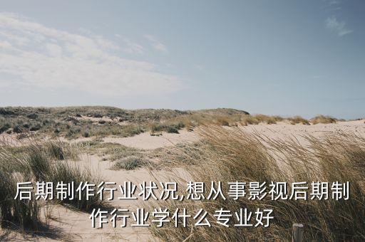 后期制作行业状况,想从事影视后期制作行业学什么专业好
