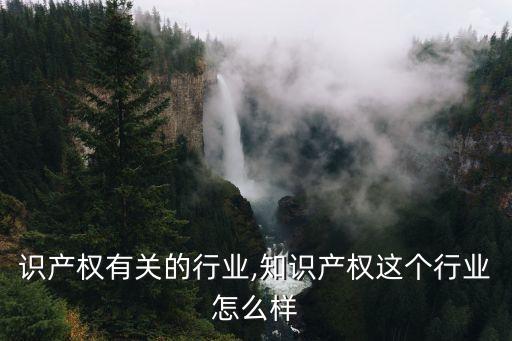 与知识产权有关的行业,知识产权这个行业怎么样