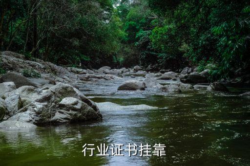 行业证书挂靠