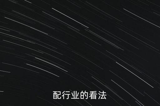 对汽配行业的看法