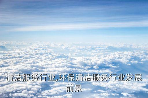 家电清洁服务行业,环保清洁服务行业发展前景