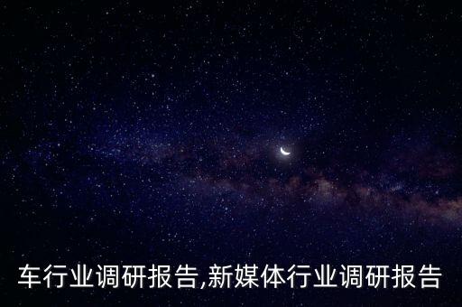自行车行业调研报告,新媒体行业调研报告
