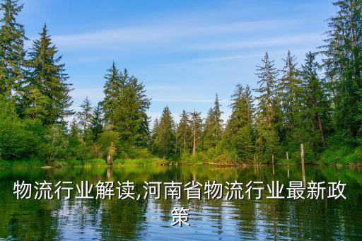 最新物流行业解读,河南省物流行业最新政策