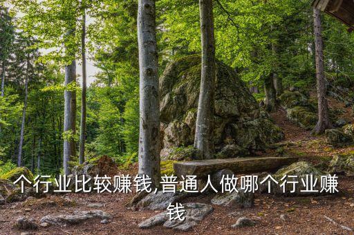 个行业比较赚钱,普通人做哪个行业赚钱