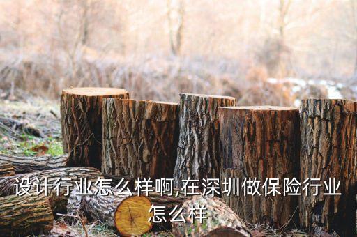 设计行业怎么样啊,在深圳做保险行业怎么样