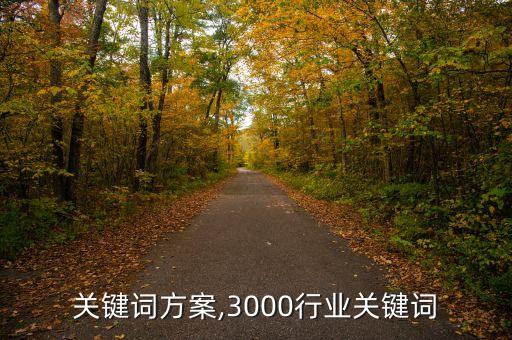 关键词方案,3000行业关键词