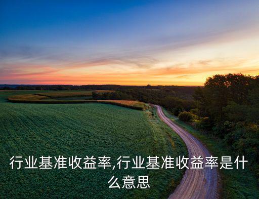 施工行业基准收益率,行业基准收益率是什么意思