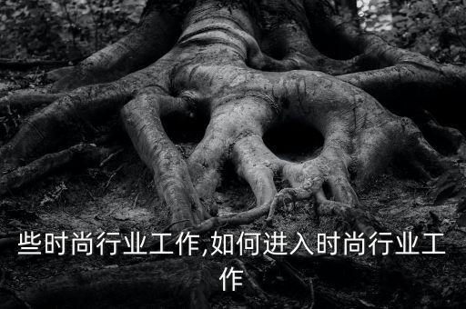 有哪些时尚行业工作,如何进入时尚行业工作