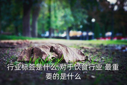 行业标签是什么,对于饮食行业 最重要的是什么