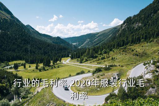 行业的毛利率,2020年服装行业毛利率