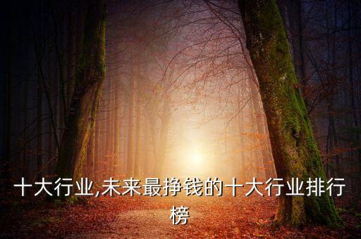 十大行业,未来最挣钱的十大行业排行榜