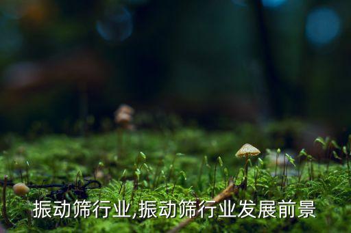 振动筛行业,振动筛行业发展前景