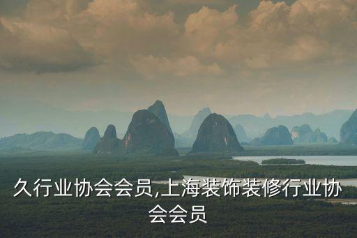 半永久行业协会会员,上海装饰装修行业协会会员