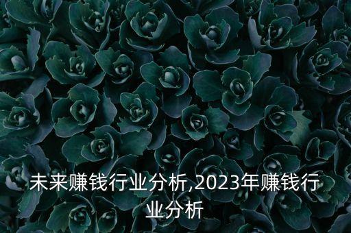 未来赚钱行业分析,2023年赚钱行业分析