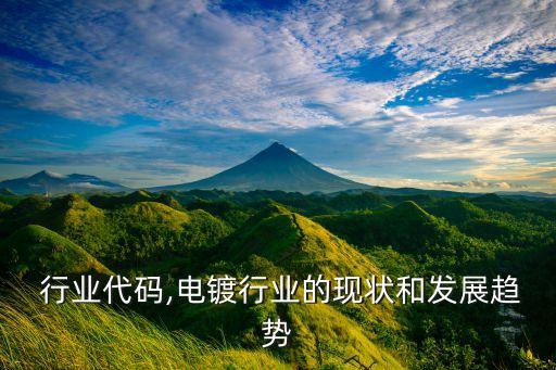  行业代码,电镀行业的现状和发展趋势