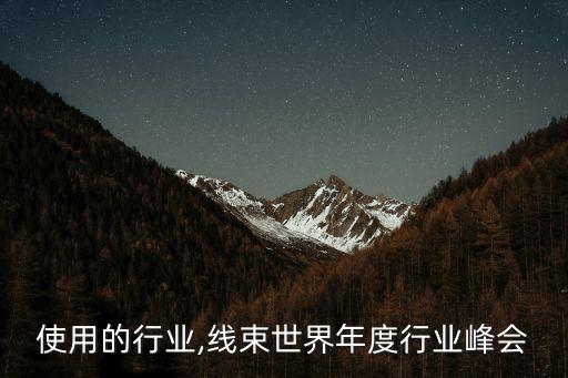 线束使用的行业,线束世界年度行业峰会