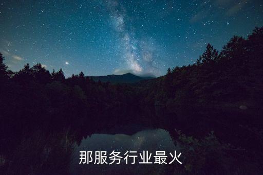 那服务行业最火