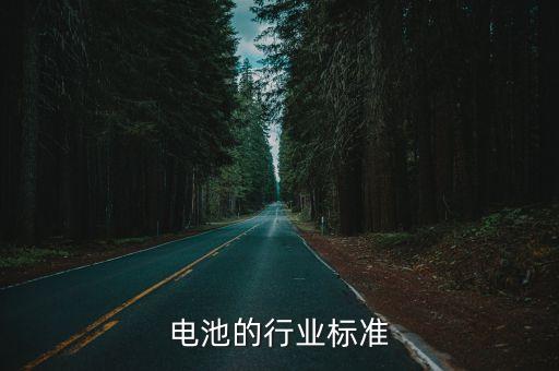 电池的行业标准