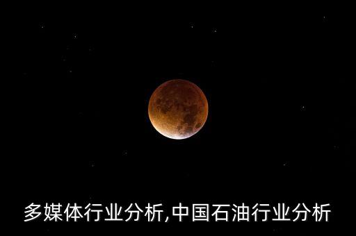 中国多媒体行业分析,中国石油行业分析