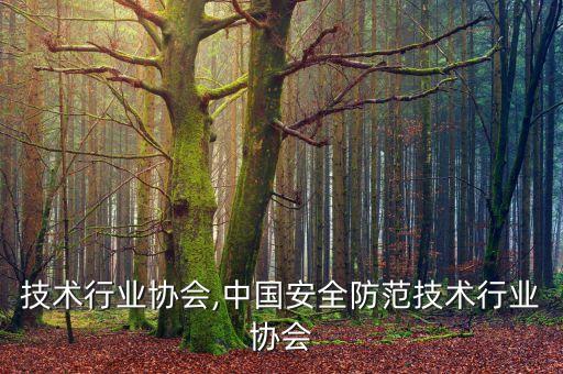 真空技术行业协会,中国安全防范技术行业协会