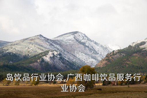 岛饮品行业协会,广西咖啡饮品服务行业协会