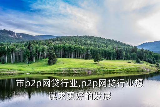 上海市p2p网贷行业,p2p网贷行业想谋求更好的发展
