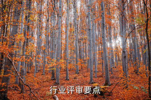 建安行业评审要点