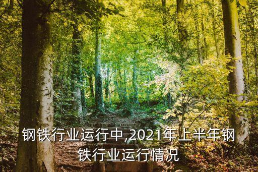 钢铁行业运行中,2021年上半年钢铁行业运行情况