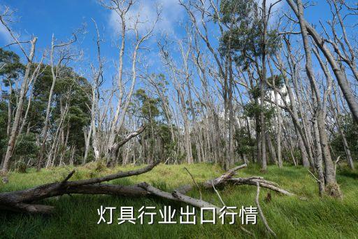 灯具行业出口行情
