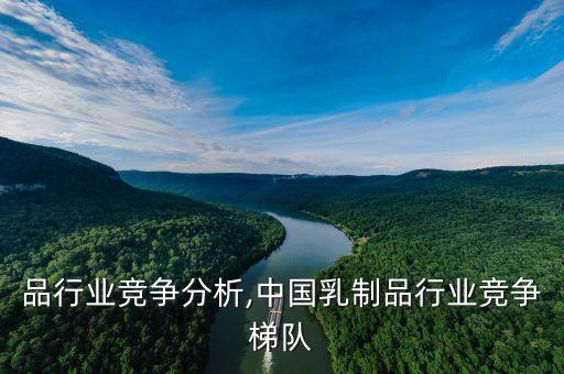 品行业竞争分析,中国乳制品行业竞争梯队