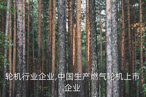 燃气轮机行业企业,中国生产燃气轮机上市企业