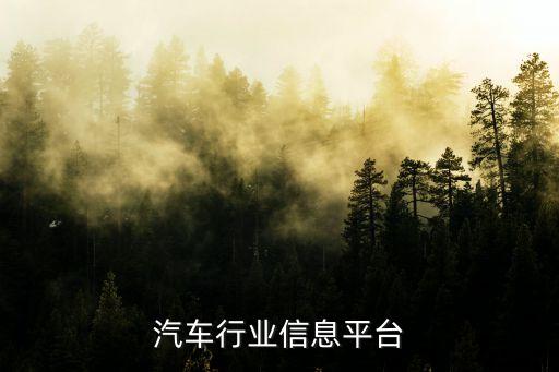 汽车行业信息平台