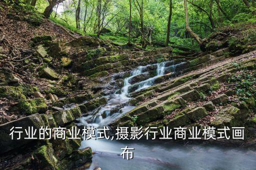 行业的商业模式,摄影行业商业模式画布