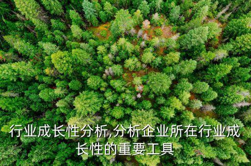 行业成长性分析,分析企业所在行业成长性的重要工具