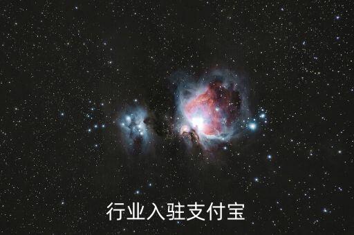 行业入驻支付宝