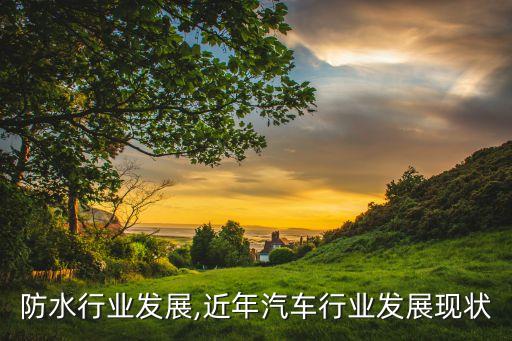 近年防水行业发展,近年汽车行业发展现状